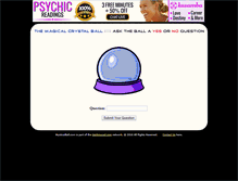 Tablet Screenshot of mysticalball.com